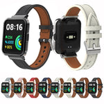 Genuine Leather Metal Case Integrated Watch Band, For Xiaomi Mi Watch Lite / Redmi Watch, For Xiaomi Redmi Watch 2, For Xiaomi Redmi Watch 2 Lite