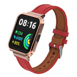 Genuine Leather Metal Case Integrated Watch Band, For Xiaomi Mi Watch Lite / Redmi Watch, For Xiaomi Redmi Watch 2, For Xiaomi Redmi Watch 2 Lite