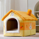 House Type Universal Removable and Washable Pet Dog Cat Bed Pet Supplies, S