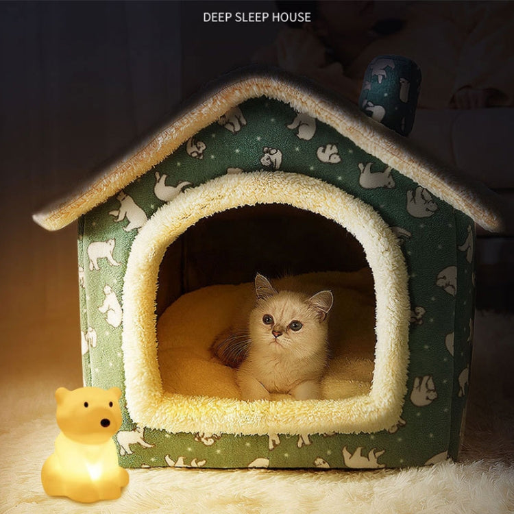 House Type Universal Removable and Washable Pet Dog Cat Bed Pet Supplies, S