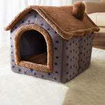 House Type Universal Removable and Washable Pet Dog Cat Bed Pet Supplies, M