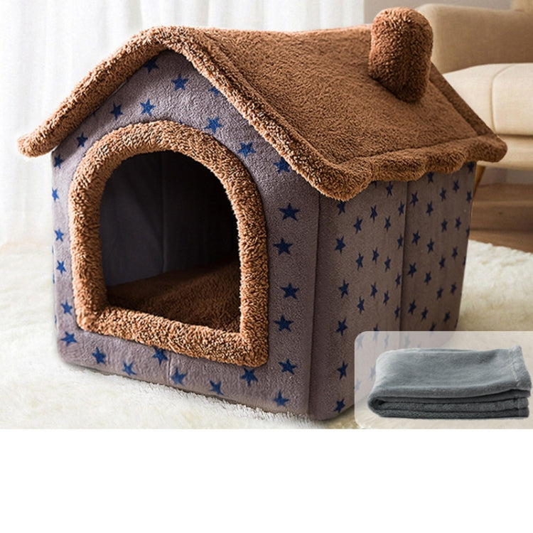 House Type Universal Removable and Washable Pet Dog Cat Bed Pet Supplies, M