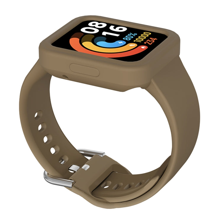 Solid Color Silicone Integrated Watch Band, For Xiaomi Redmi Watch / Watch Lite, For Xiaomi Redmi Watch 2 / Watch 2 Lite
