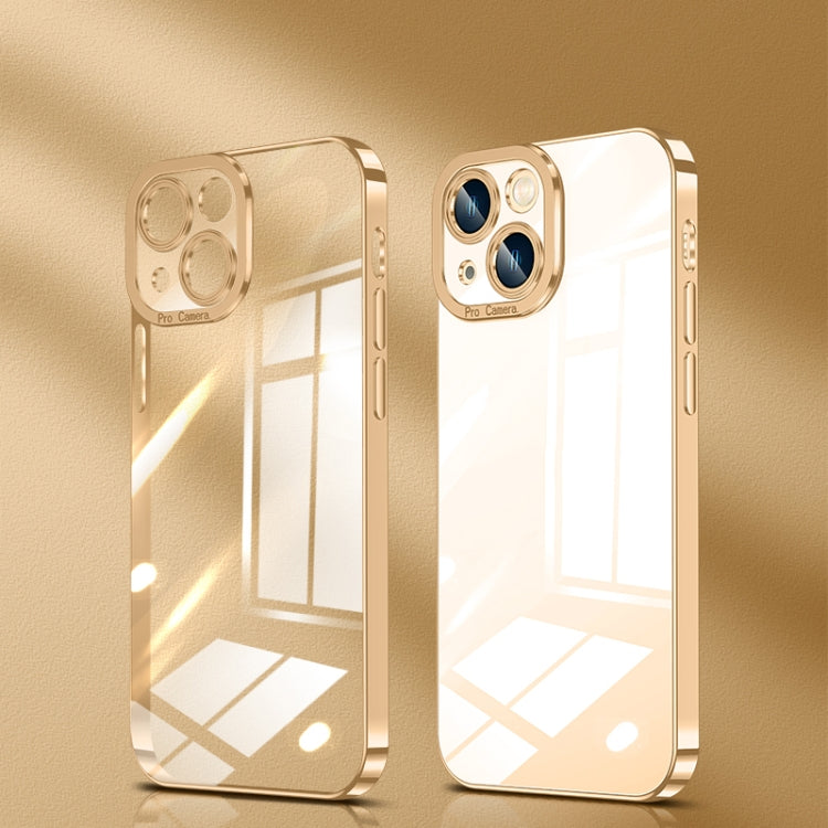 Crystal Plated High Transparency Phone Case, For iPhone 14, For iPhone 14 Plus, For iPhone 14 Pro, For iPhone 14 Pro Max