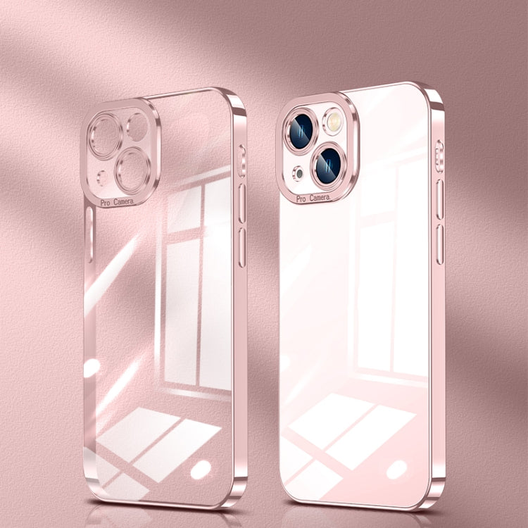 Crystal Plated High Transparency Phone Case, For iPhone 14, For iPhone 14 Plus, For iPhone 14 Pro, For iPhone 14 Pro Max