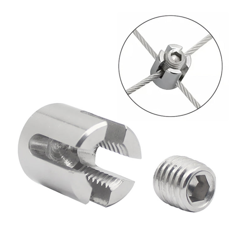 316 Stainless Steel Garden Wire Rope Cross Fixed Clip, M8x2, M10x3, M12x4, M12x5, M12x6, M16x8