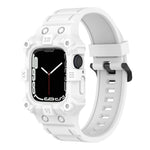 Integrated Silicone Watch Band For Apple Watch Series, 7 45mm / 6&SE&5&4 44mm / 3&2&1 42mm