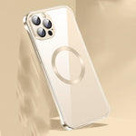 Frameless Glass CD MagSafe Case, For iPhone 14, For iPhone 14 Plus, For iPhone 14 Pro, For iPhone 14 Pro Max