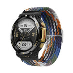 Adjustable Buckle Braided Nylon Watch Band, For Amazfit T-Rex 2