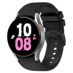 Leather Texture Silicone Watch Band, For Samsung Galaxy Watch5 / Watch5 Pro /  Watch4