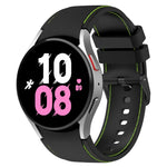 Leather Texture Silicone Watch Band, For Samsung Galaxy Watch5 / Watch5 Pro /  Watch4