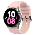 Leather Texture Silicone Watch Band, For Samsung Galaxy Watch5 / Watch5 Pro /  Watch4