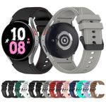 Leather Texture Silicone Watch Band, For Samsung Galaxy Watch5 / Watch5 Pro /  Watch4