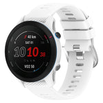 18mm Cross Textured Silicone Watch Band, For Garmin Forerunner255S