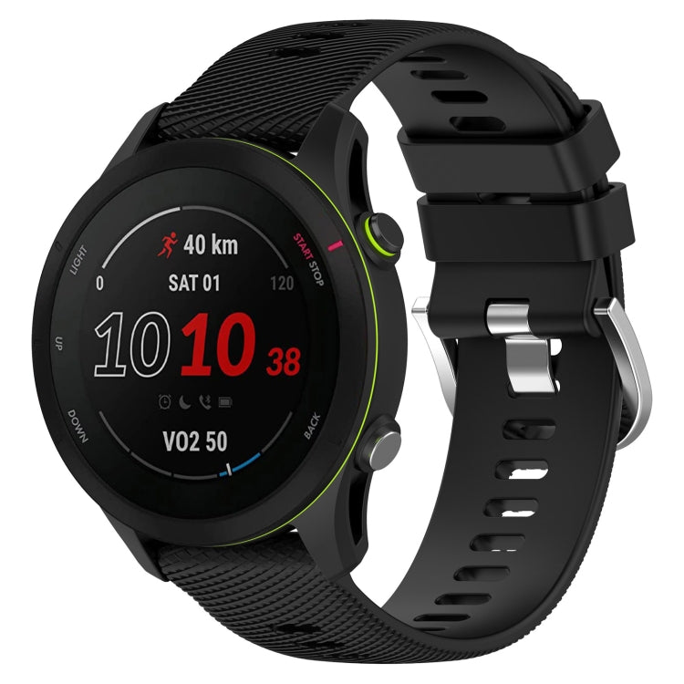 18mm Cross Textured Silicone Watch Band, For Garmin Forerunner255S