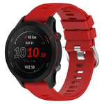 18mm Cross Textured Silicone Watch Band, For Garmin Forerunner255S
