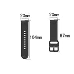 For Amazfit GTS4 Mini Solid Color Soft Silicone Watch Band, S Size, Large Size