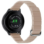 22mm Magnetic Buckle Leather Watch Band, For Samsung Galaxy Watch3 45mm