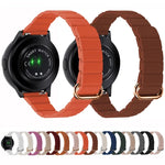 22mm Magnetic Buckle Leather Watch Band, For Samsung Galaxy Watch3 45mm