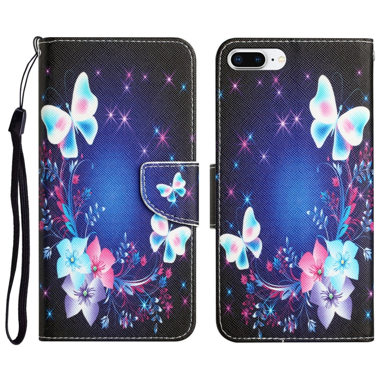 Colored Drawing Leather Phone Case, For iPhone 7 Plus / 8 Plus