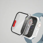 For Apple Watch Series 9 / 8 / 7 45mm Film PC Watch Case with Detachable Button, For Apple Watch Series 9 / 8 / 7 45mm