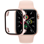 Tempered Glass Film PC Watch Case, For Apple Watch Series SE 3&SE 2&6&SE&5&4 44mm, For Apple Watch Series SE 3&SE 2&6&SE&5&4 40mm