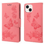 Butterfly Embossed Horizontal Flip Leather Phone Case, For iPhone 14, For iPhone 14 Plus, For iPhone 14 Pro, For iPhone 14 Pro Max