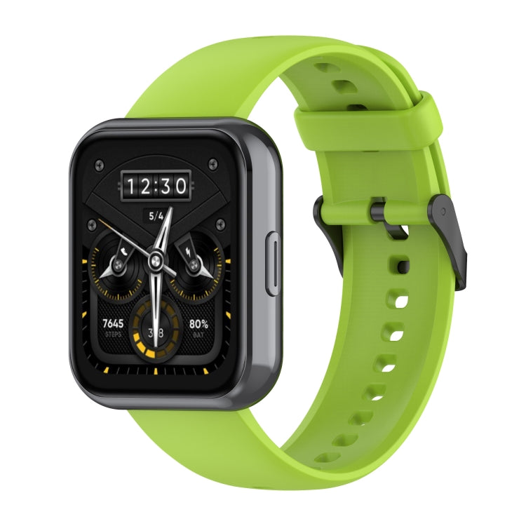 Solid Color Soft Silicone Watch Band, For Realme Watch 3