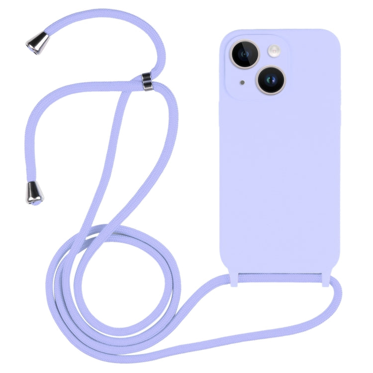 Crossbody Lanyard Liquid Silicone Case, For iPhone 14, For iPhone 14 Plus, For iPhone 14 Pro