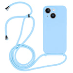Crossbody Lanyard Liquid Silicone Case, For iPhone 14, For iPhone 14 Plus, For iPhone 14 Pro