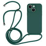 Crossbody Lanyard Liquid Silicone Case, For iPhone 14, For iPhone 14 Plus, For iPhone 14 Pro