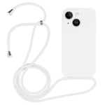 Crossbody Lanyard Liquid Silicone Case, For iPhone 14, For iPhone 14 Plus, For iPhone 14 Pro