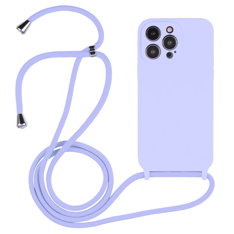 Crossbody Lanyard Liquid Silicone Case, For iPhone 14, For iPhone 14 Plus, For iPhone 14 Pro