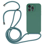 Crossbody Lanyard Liquid Silicone Case, For iPhone 14, For iPhone 14 Plus, For iPhone 14 Pro