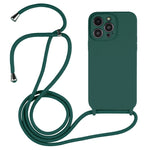 Crossbody Lanyard Liquid Silicone Case, For iPhone 14 Pro Max, For iPhone 13, For iPhone 13 Pro