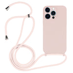 Crossbody Lanyard Liquid Silicone Case, For iPhone 12 Pro Max