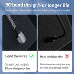 3A USB-C/Type-C to 8 Pin Elbow Fast Charge Data Cable, 3A Type-C to 8 Pin 1.2m, 3A Type-C to 8 Pin 2m