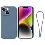 Silicone Phone Case with Wrist Strap, For iPhone 14, For iPhone 14 Plus, For iPhone 14 Pro, For iPhone 14 Pro Max