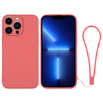 Silicone Phone Case with Wrist Strap, For iPhone 13 mini, For iPhone 13, For iPhone 13 Pro, For iPhone 13 Pro Max