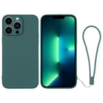 Silicone Phone Case with Wrist Strap, For iPhone 13 mini, For iPhone 13, For iPhone 13 Pro, For iPhone 13 Pro Max
