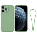 Silicone Phone Case with Wrist Strap, For iPhone 11, For iPhone 11 Pro, For iPhone 11 Pro Max