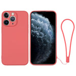 Silicone Phone Case with Wrist Strap, For iPhone 11, For iPhone 11 Pro, For iPhone 11 Pro Max