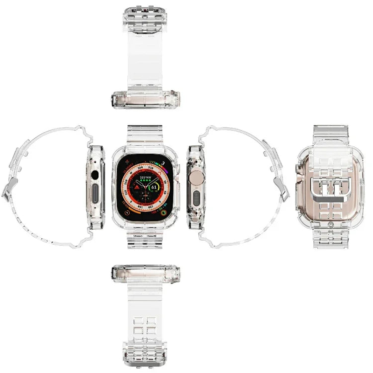Glacier Transparent TPU Integrated Watch Band, For Apple Watch Ultra 49mm