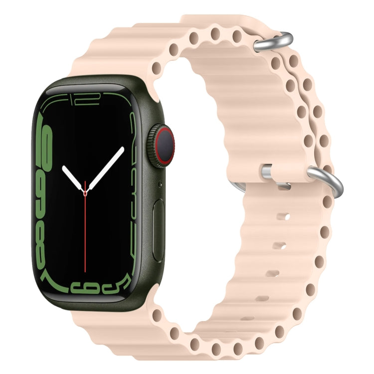 Ocean Silicone Watch Band, For Apple Watch Series 8&7 41mm, For Apple Watch Series 8&7 41mm / SE 2&6&SE&5&4 40mm