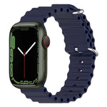 Ocean Silicone Watch Band, For Apple Watch Series 8&7 41mm, For Apple Watch Series 8&7 41mm / SE 2&6&SE&5&4 40mm