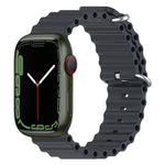 Ocean Silicone Watch Band, For Apple Watch Series 8&7 41mm, For Apple Watch Series 8&7 41mm / SE 2&6&SE&5&4 40mm
