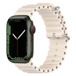 Ocean Silicone Watch Band, For Apple Watch Series 8&7 41mm, For Apple Watch Series 8&7 41mm / SE 2&6&SE&5&4 40mm