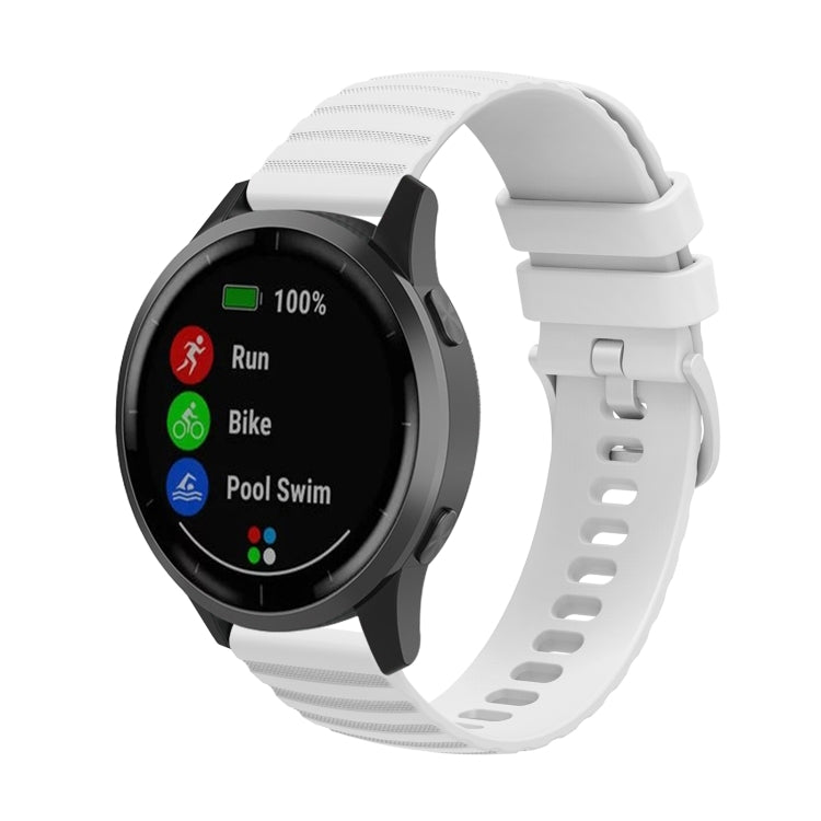 Universal Wave Pockmark Texture Silicone Watch Band, 20mm, 22mm