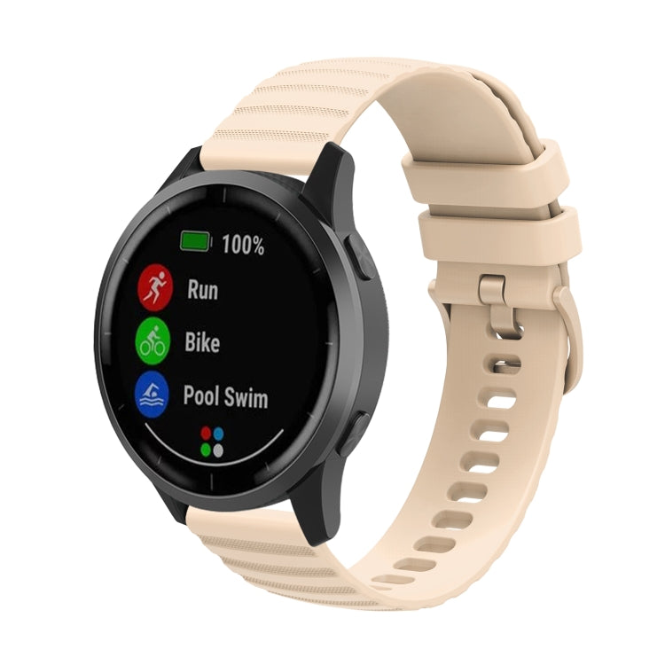 Universal Wave Pockmark Texture Silicone Watch Band, 20mm, 22mm