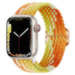 Buckle Nylon Braided Watch Band, For Apple Watch Ultra 49mm / Series 8&7 45mm / SE 2&6&SE&5&4 44mm / 3&2&1 42mm